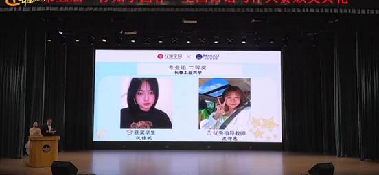 我校私房俱乐部
日语系祝佳妮同学获得“专业组二等奖”